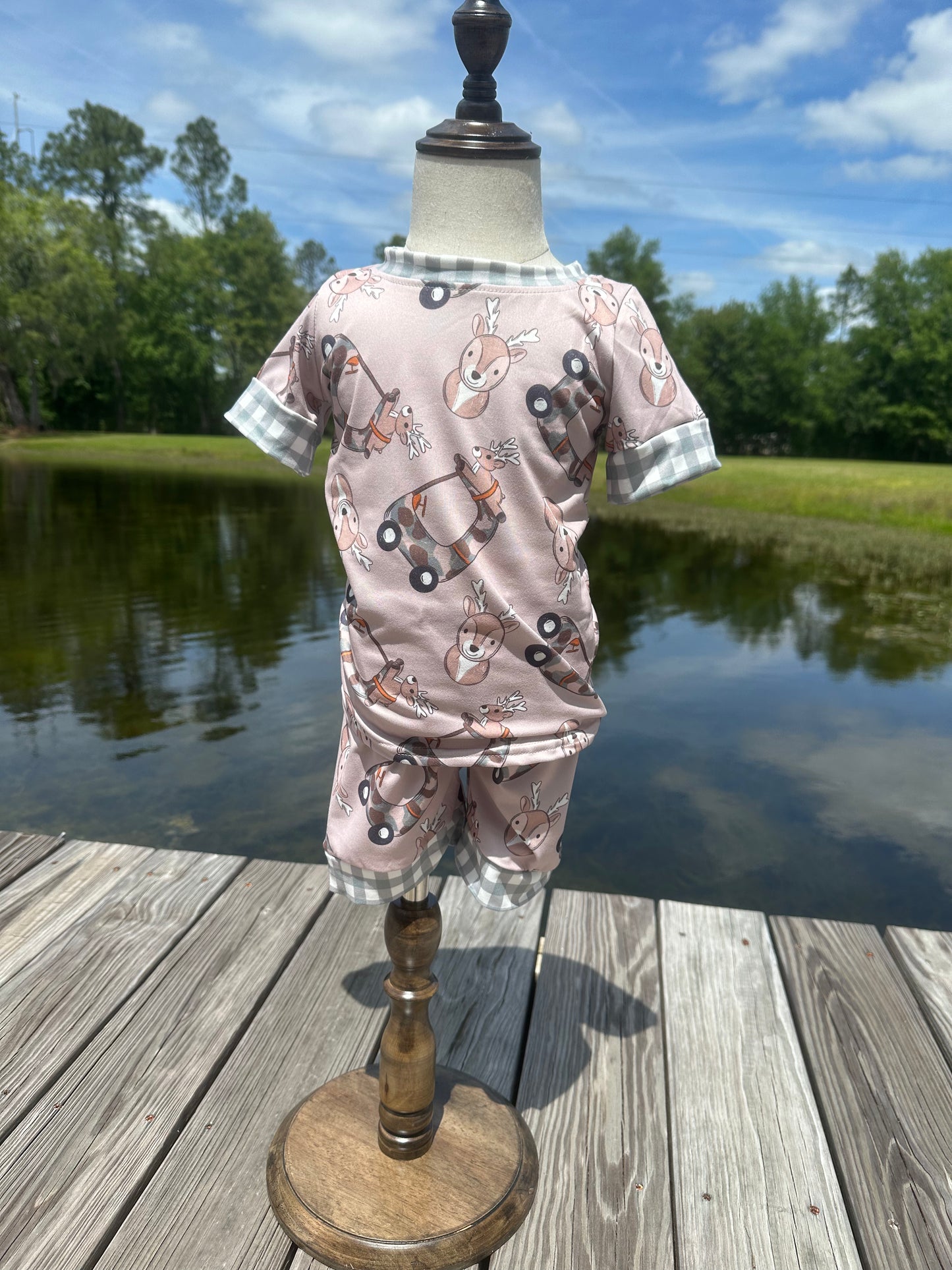 Deer On Cart Pajamas