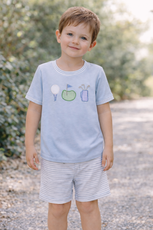 Blue golfing set