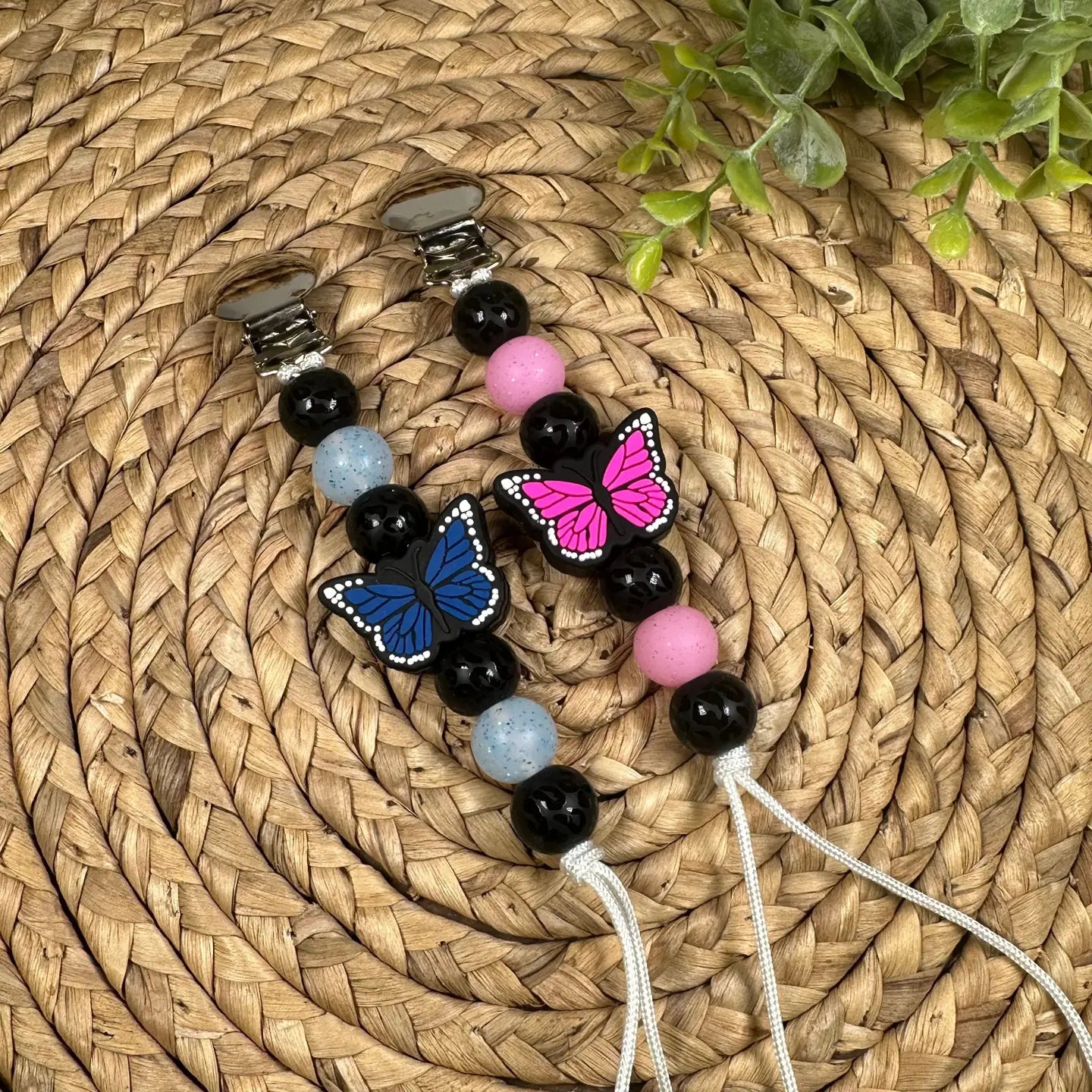 Butterfly paci clip